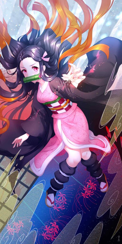 Demon Slayer Nezuko Phone Wallpapers 9 Nezuko Phone Wallpapers - Demon Slayer Cute Nezuko Kamado 4K Backgrounds Download Wallpapers