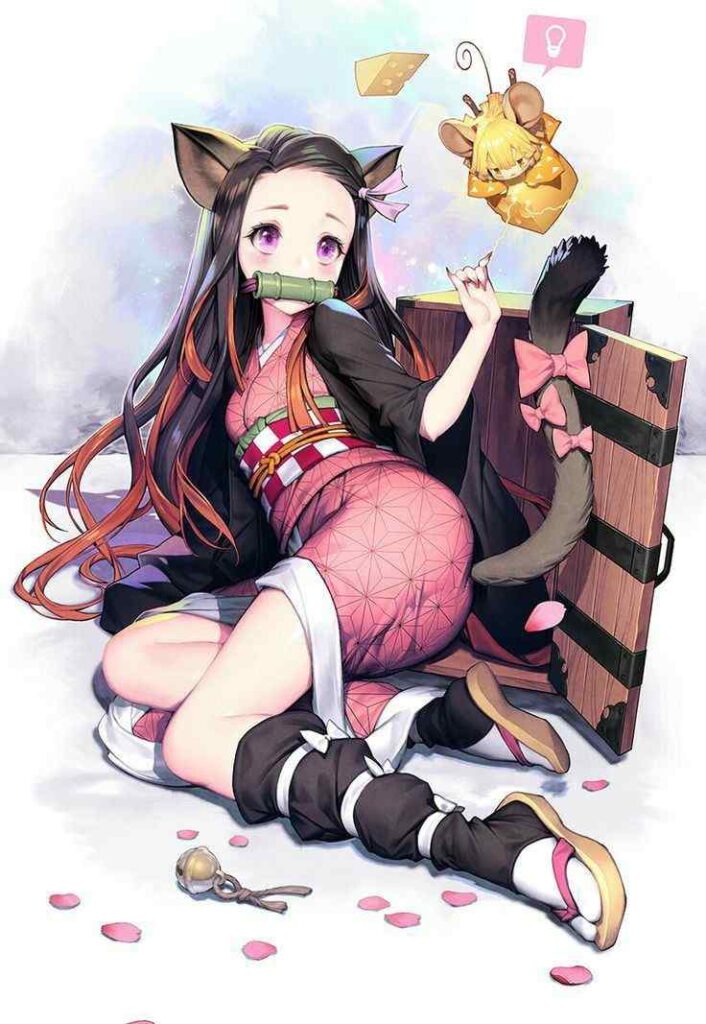 Nezuko Phone Wallpapers in demon form 19 Nezuko Phone Wallpapers - Demon Slayer Cute Nezuko Kamado 4K Backgrounds Download Wallpapers