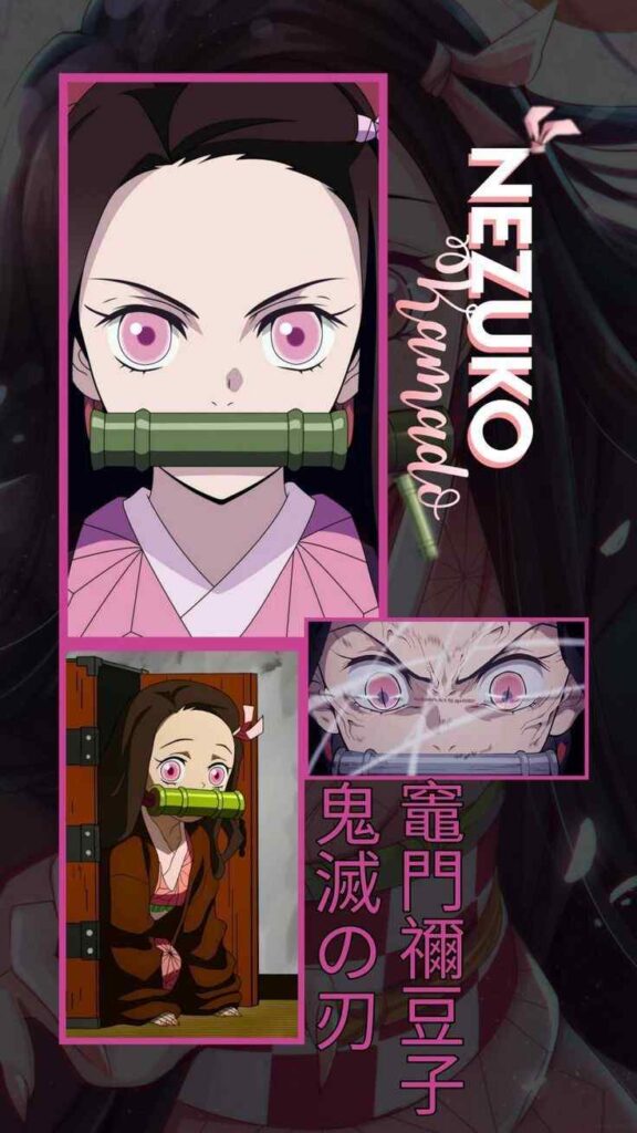 Nezuko Phone Wallpapers with a cherry blossom background 20 Nezuko Phone Wallpapers - Demon Slayer Cute Nezuko Kamado 4K Backgrounds Download Wallpapers