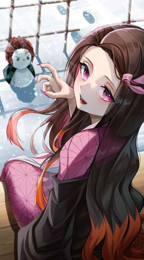 Nezuko cute wallpaper aesthetic 7 Nezuko Phone Wallpapers - Demon Slayer Cute Nezuko Kamado 4K Backgrounds Download Wallpapers