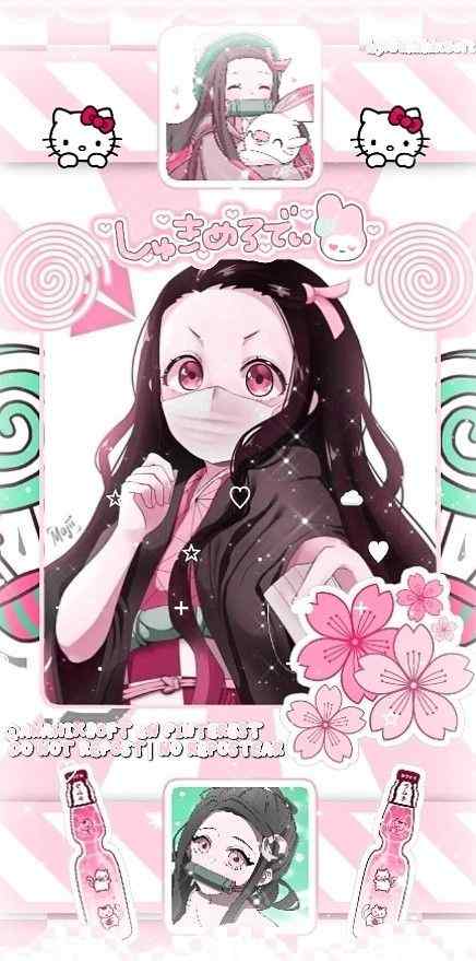 Nezuko cute wallpaper aesthetic 9 Nezuko Phone Wallpapers - Demon Slayer Cute Nezuko Kamado 4K Backgrounds Download Wallpapers