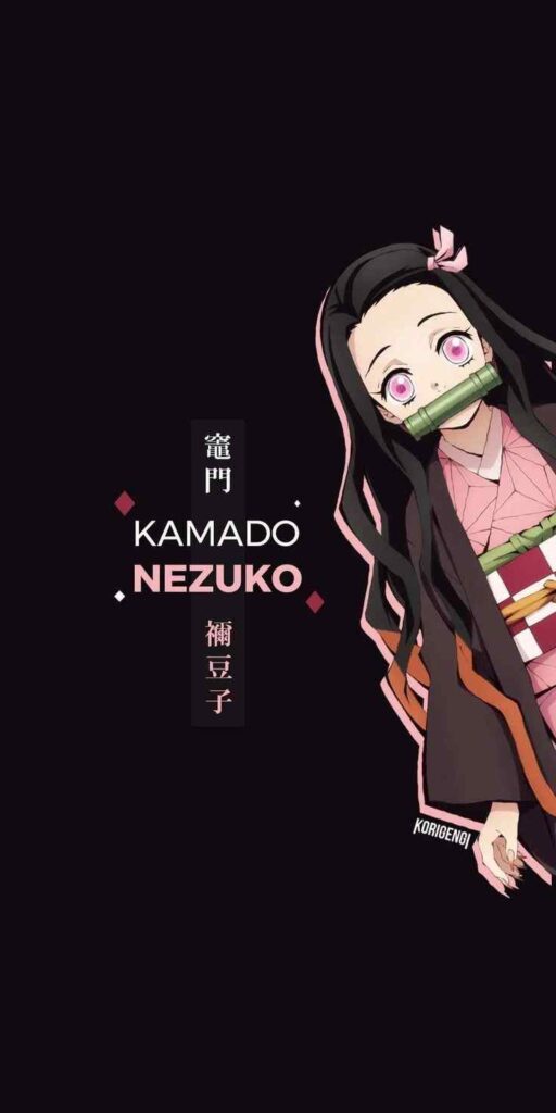 Nezuko phone wallpapers in a field of flowers 13 Nezuko Phone Wallpapers - Demon Slayer Cute Nezuko Kamado 4K Backgrounds Download Wallpapers